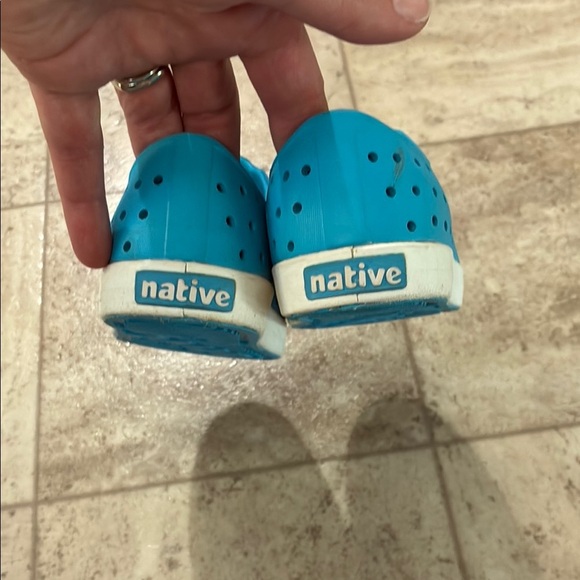 Like New Native Blue and White Slip-On Water Shoes - Picture 5 of 7